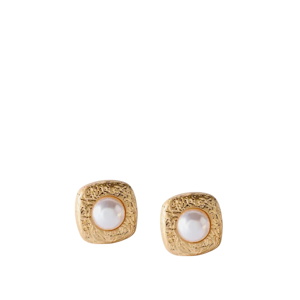 Mint Velvet Gold Tone Pearl Stud Earrings
